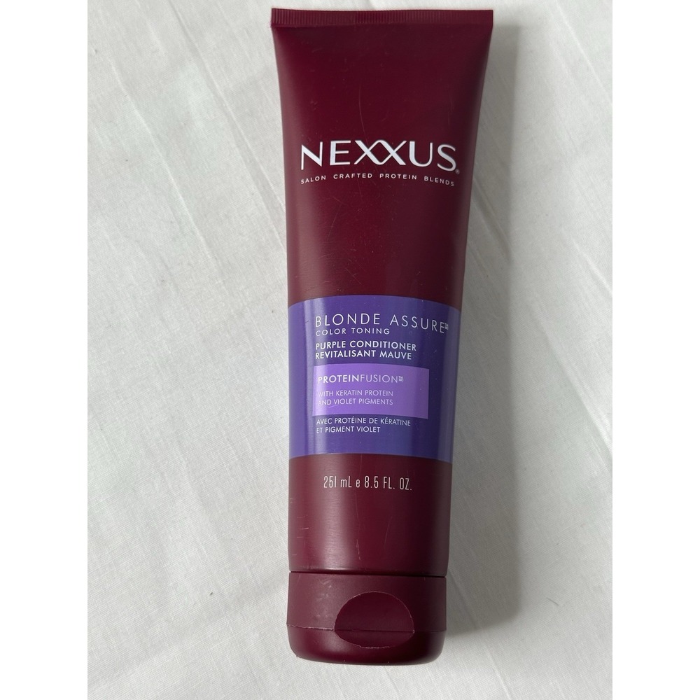 Nexxus Color Assure Purple Conditioner Full Dry Blonde Hair Toner Cancel Brass